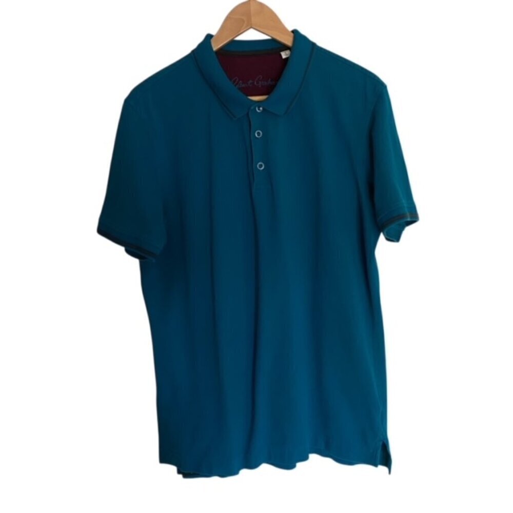 Robert Graham Teal Polo Shirt Large